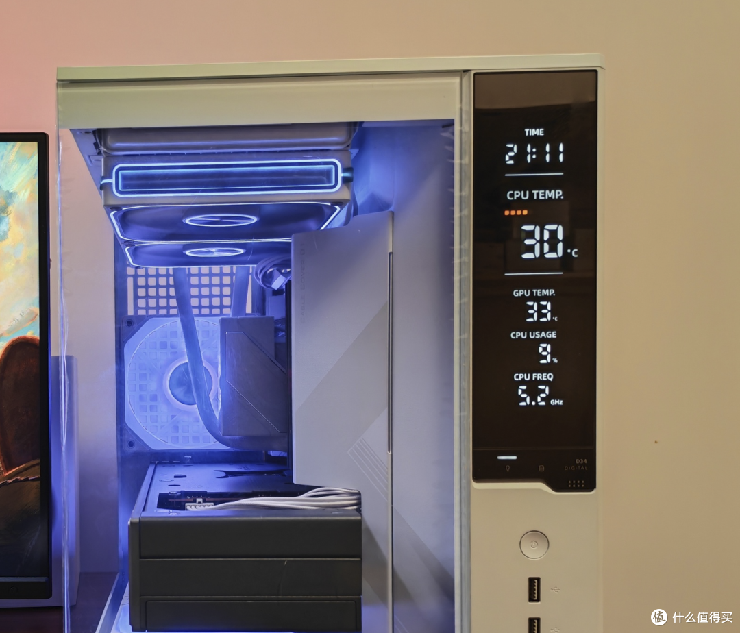 乔思伯D34机箱+TM280水冷+安耐美PK1000W电源,打造电竞小钢炮