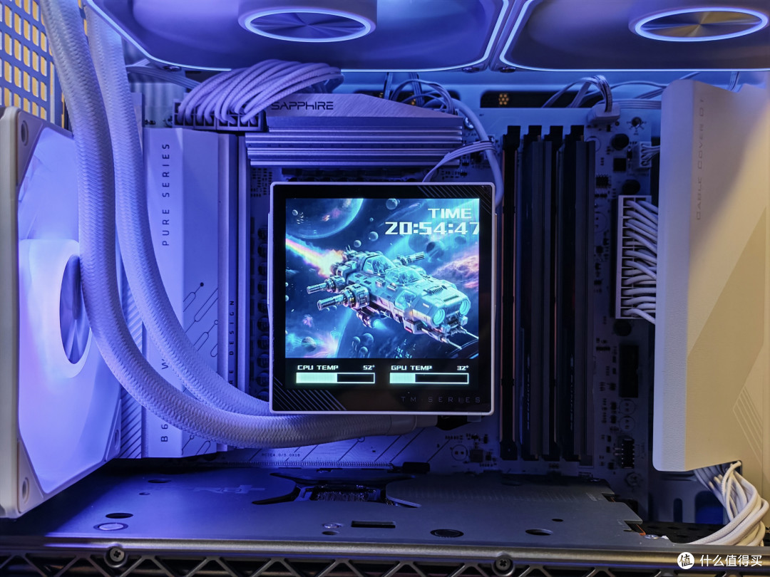 乔思伯D34机箱+TM280水冷+安耐美PK1000W电源,打造电竞小钢炮