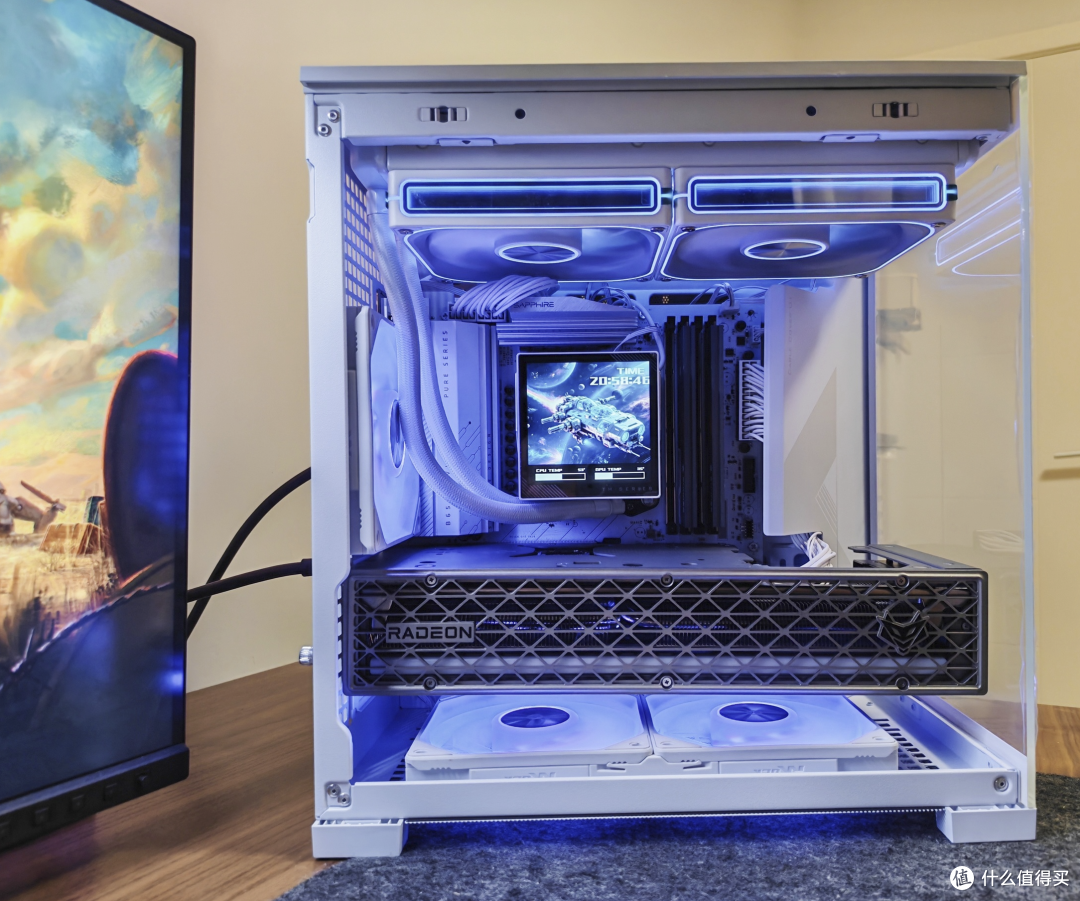 乔思伯D34机箱+TM280水冷+安耐美PK1000W电源,打造电竞小钢炮