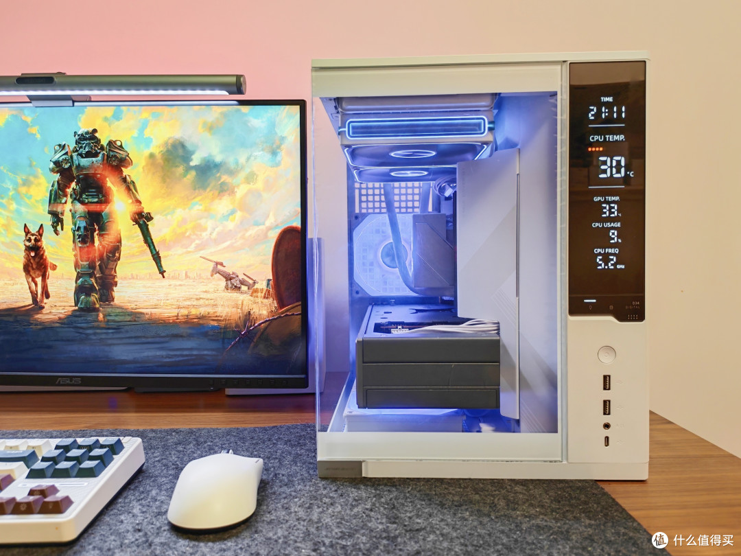 乔思伯D34机箱+TM280水冷+安耐美PK1000W电源,打造电竞小钢炮