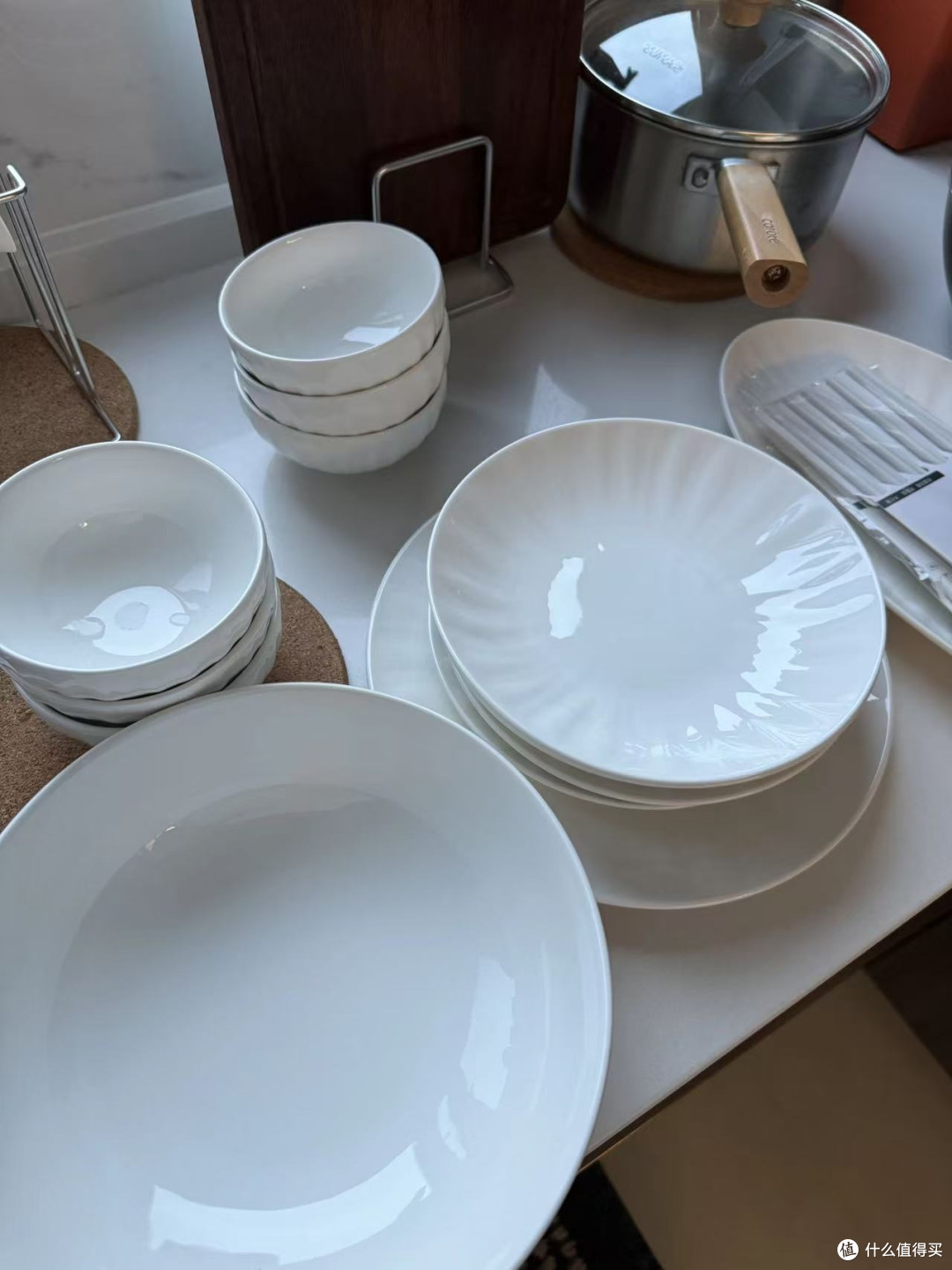 乔迁餐具套装日式白瓷碗碟简约高级感轻奢
