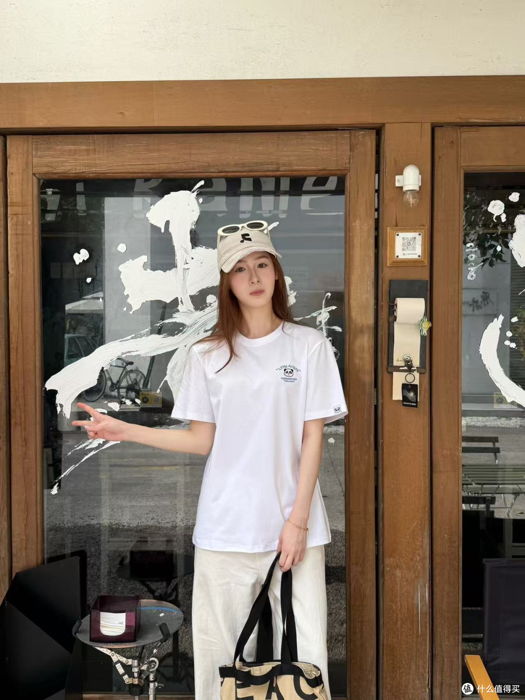 软糯纯棉加宽松版型，熊猫T恤的松弛感拿捏住了