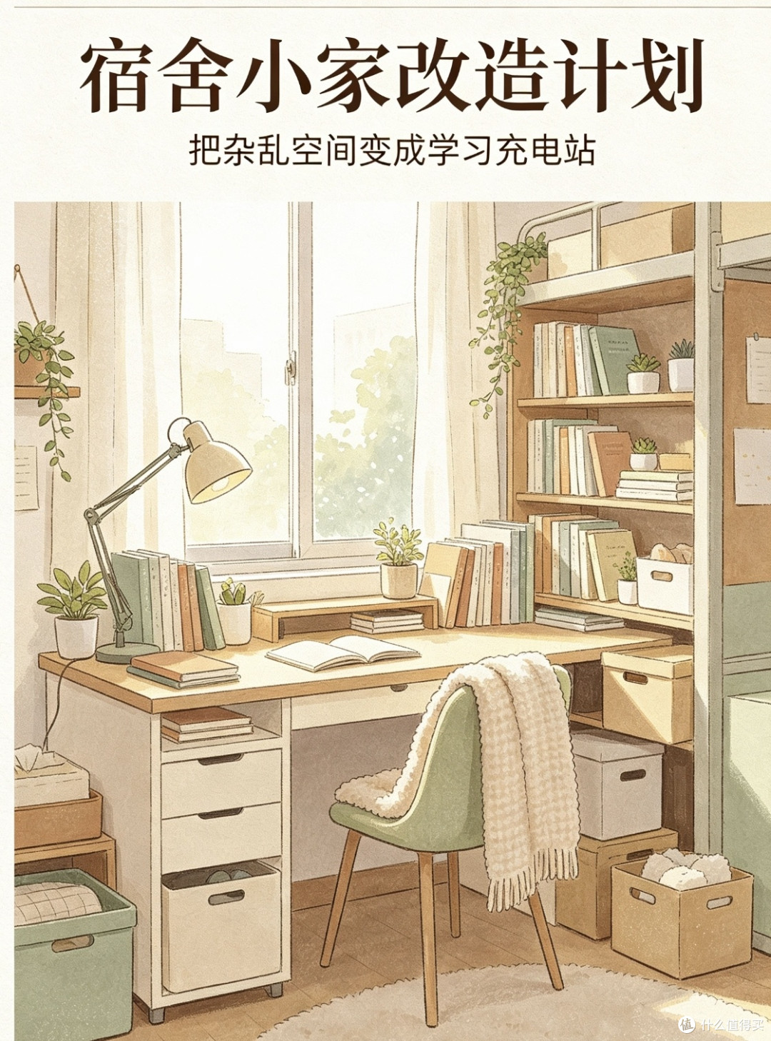 开学宿舍改造｜百元搞定收纳，小户型宿舍瞬间清爽