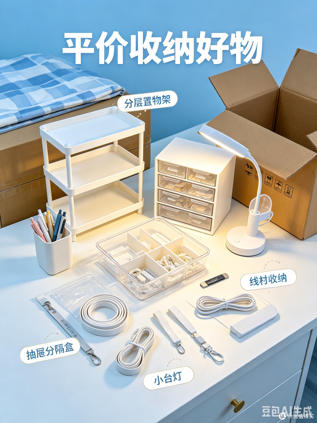 宿舍生活进化论|平价收纳+桌面好物,把小宿舍住舒服