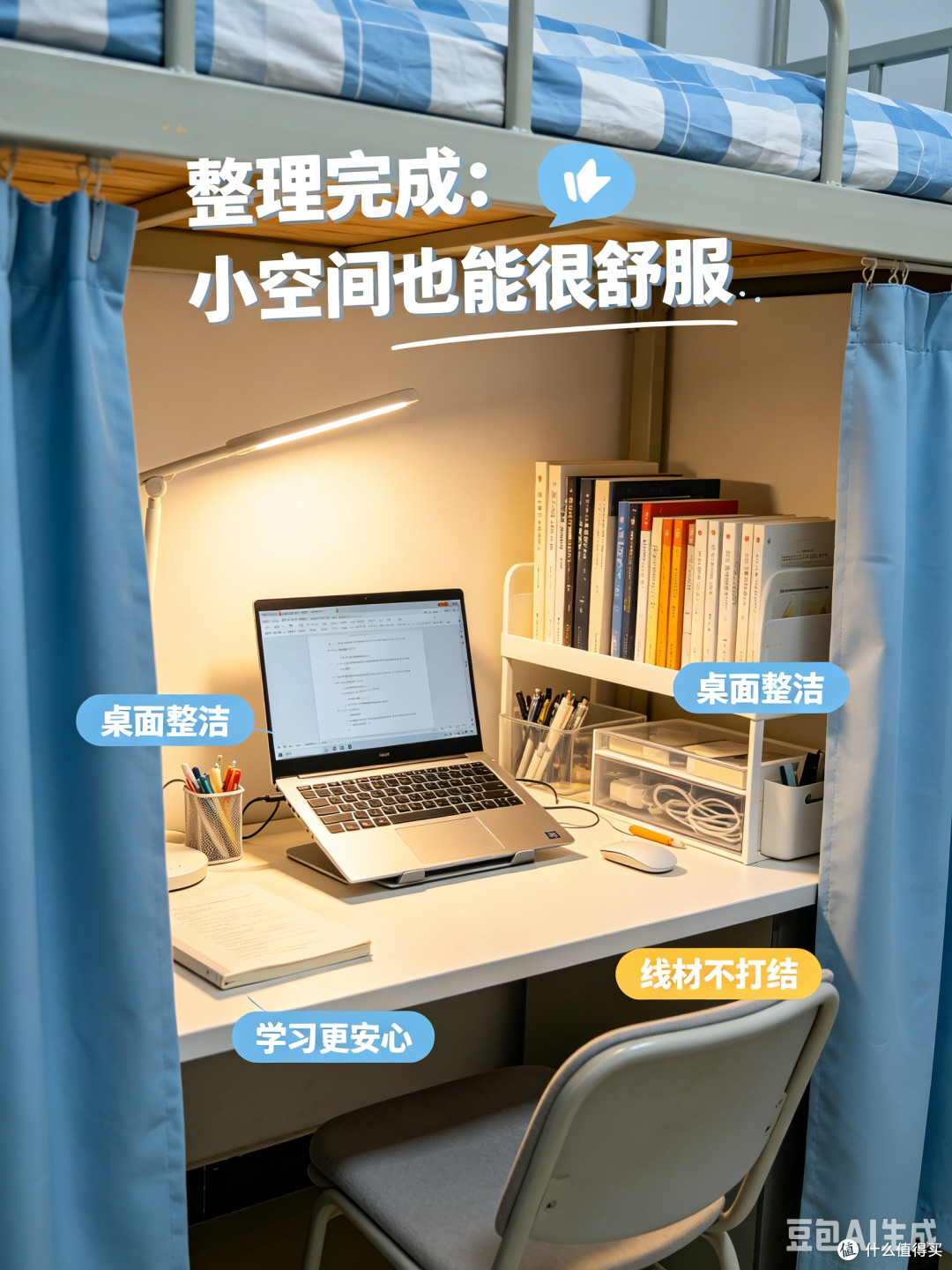 宿舍生活进化论｜平价收纳+桌面好物，把小宿舍住舒服