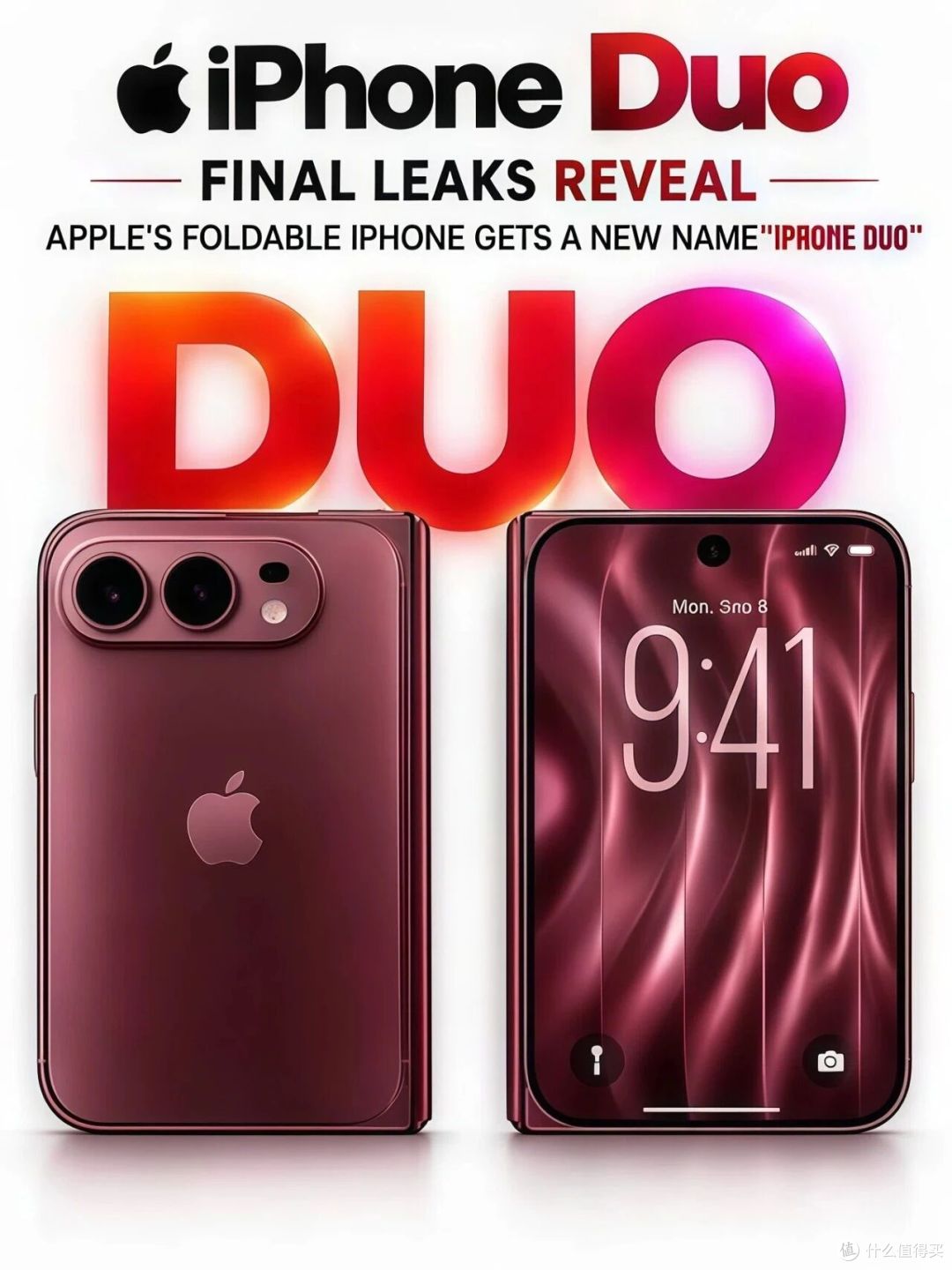 苹果第一台折叠屏iPhone，定名iPhone Duo，今晚发布！