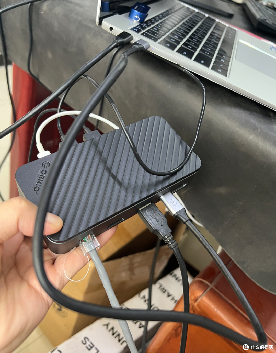 扩展坞（连接线可拔插）（typeC 网络口 usb-A ）