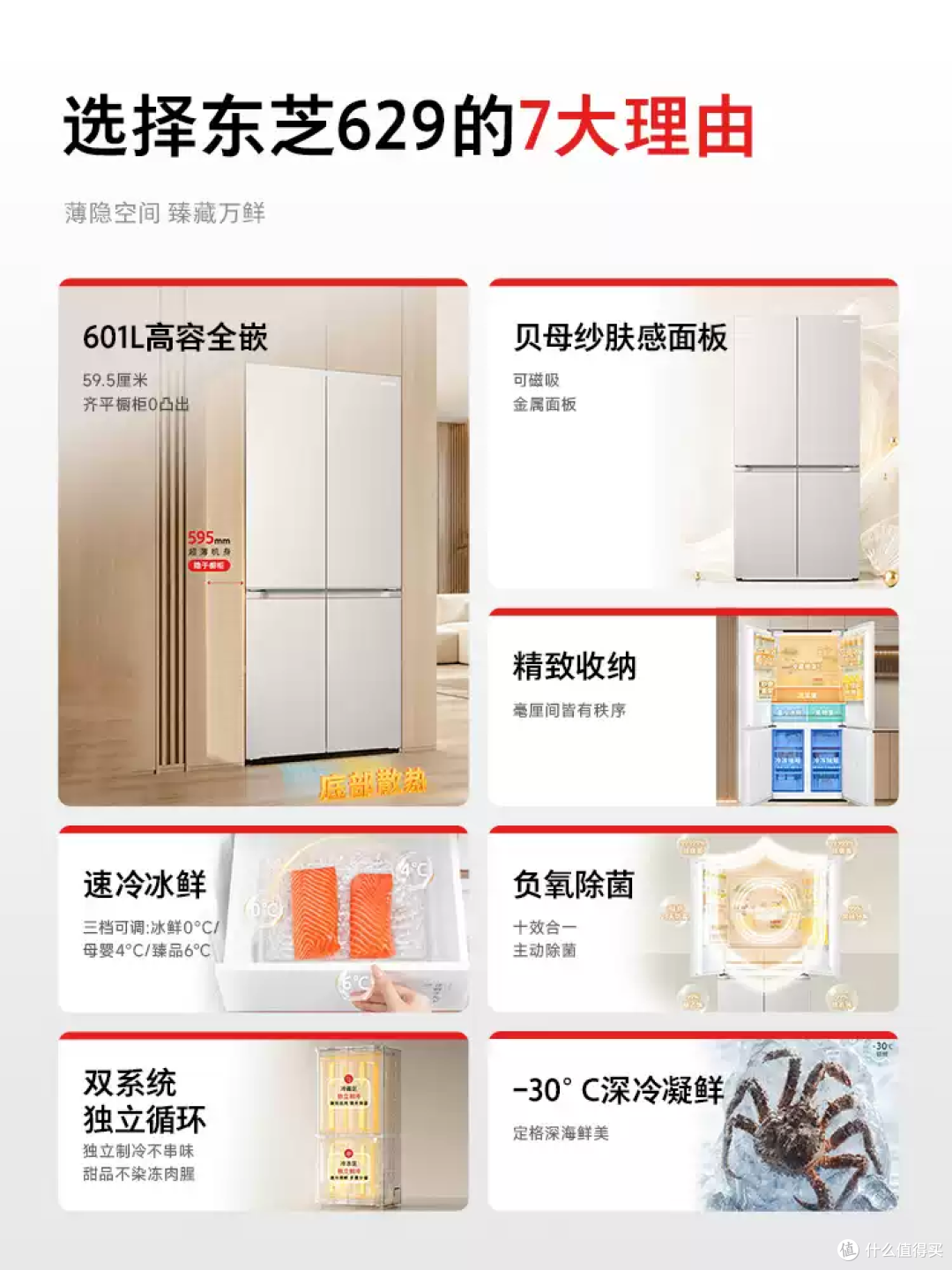 厨房颜值天花板!这台大白梨冰箱太能装了