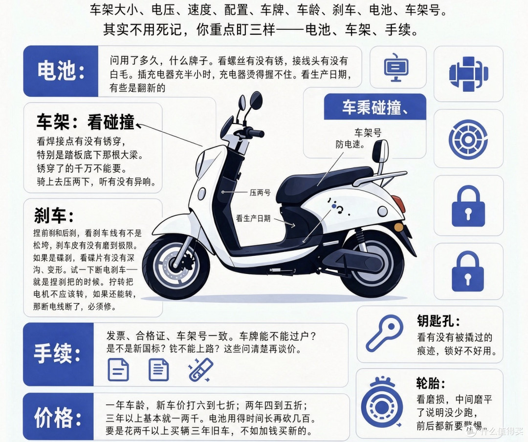 不想推车回家?二手电动车验车“六脉神剑”,招招致命