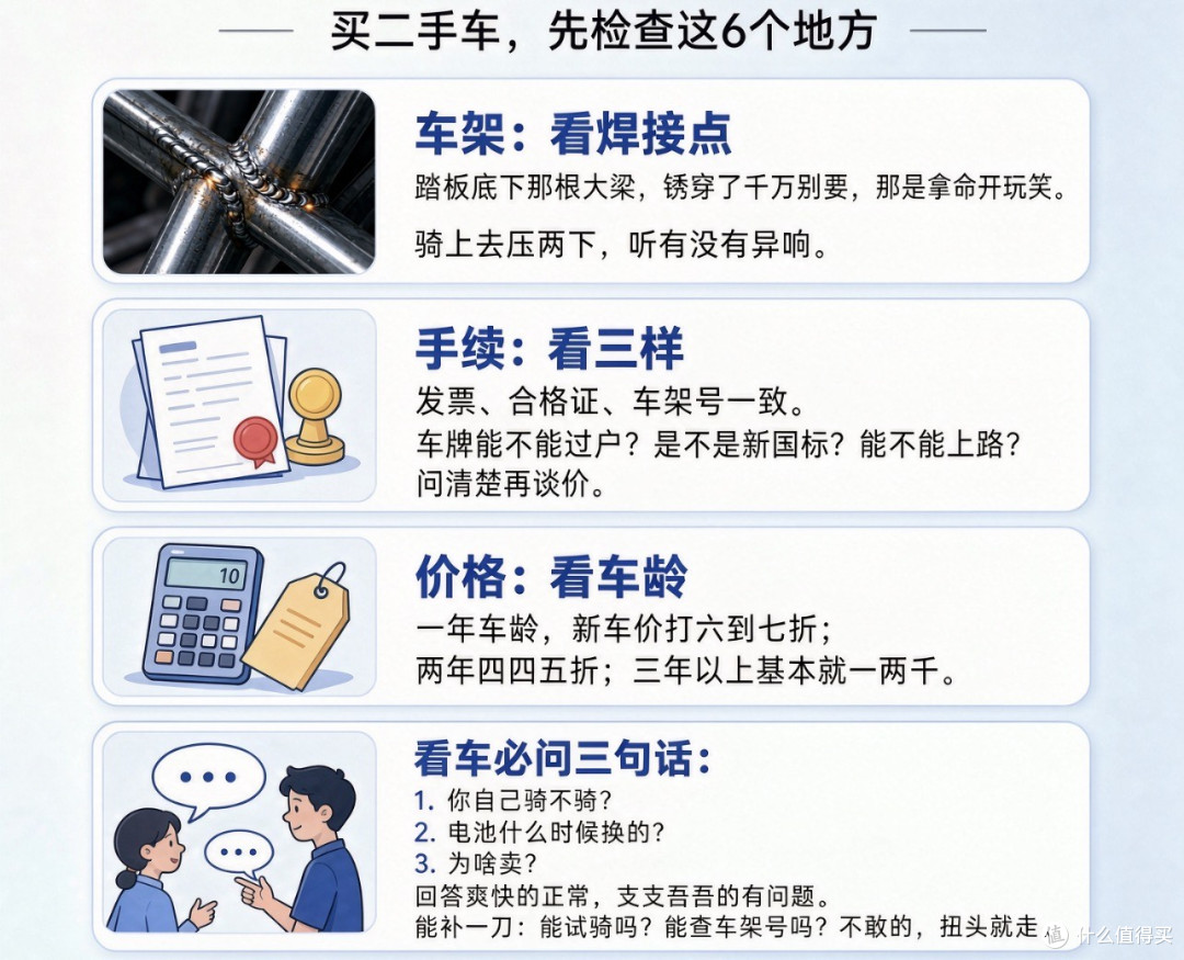 不想推车回家?二手电动车验车“六脉神剑”,招招致命