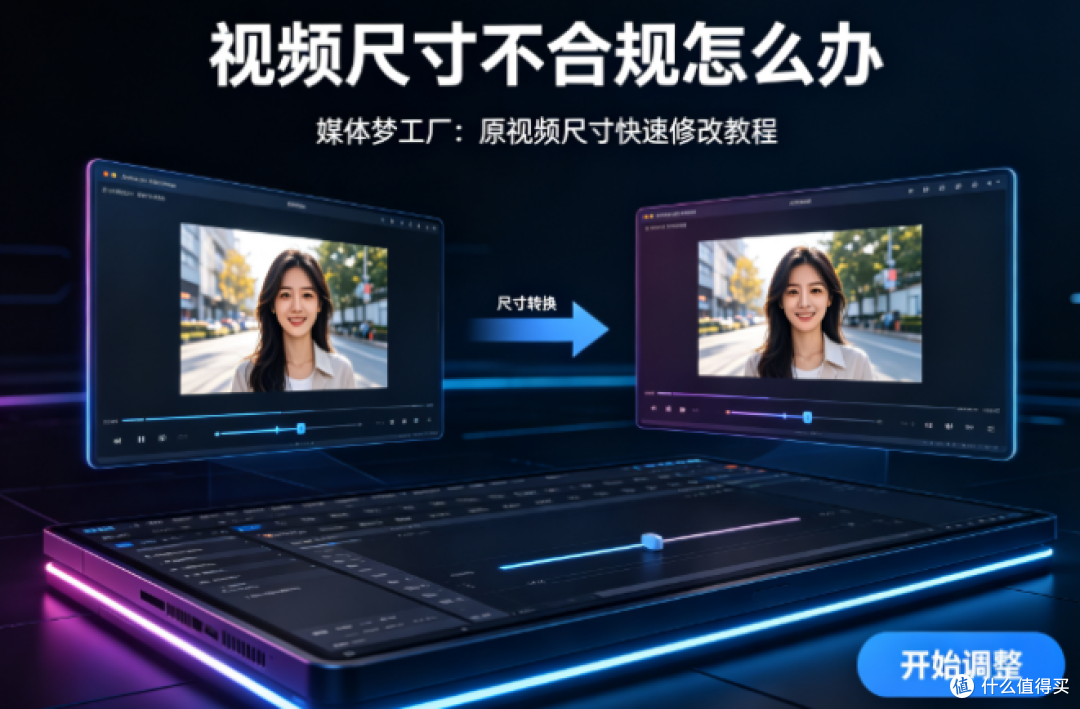 自媒体人刚需:视频比例不对别慌,手把手教你批量改尺寸