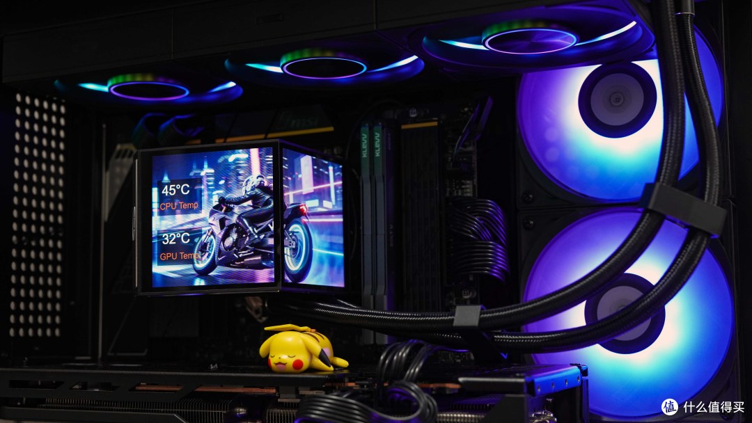 9800X3D散热首选：超频三双境DX360 Pro实测，双屏颜值性能双在线