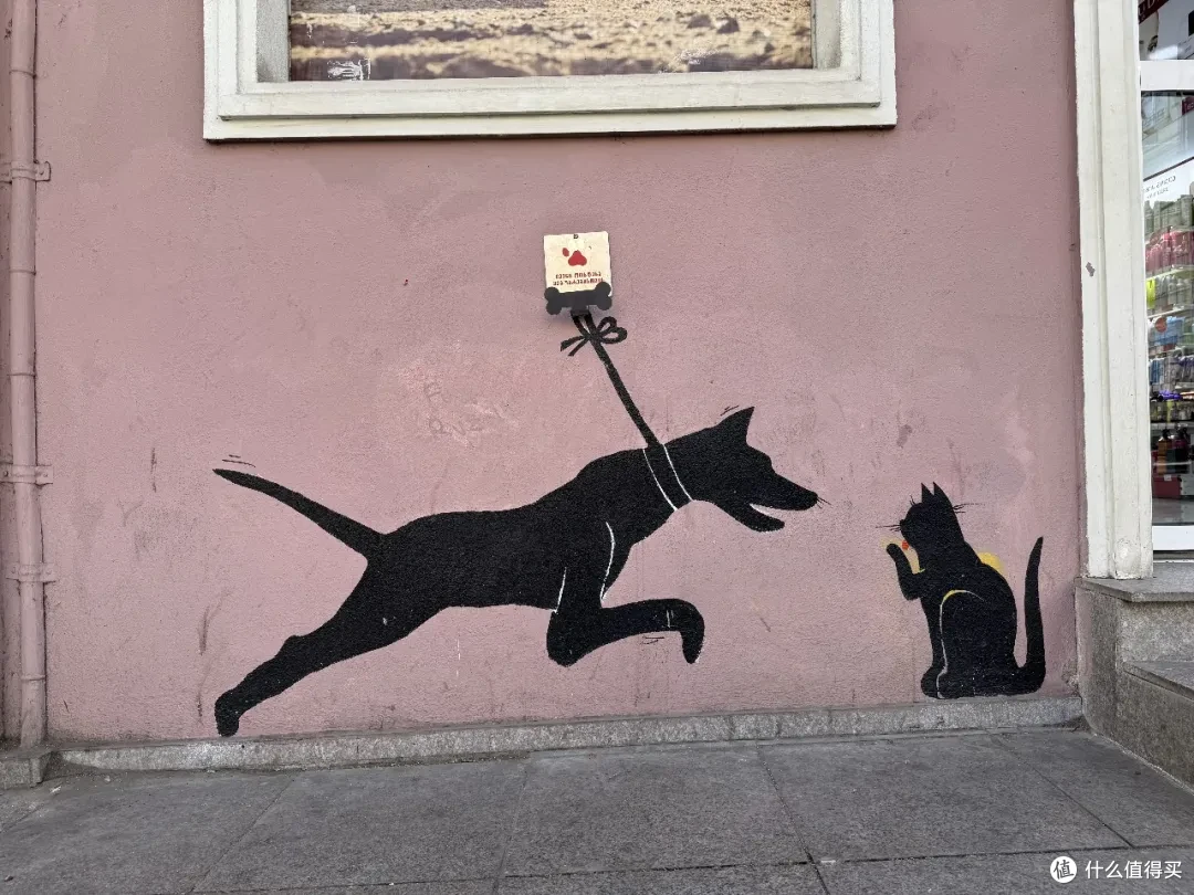 在一座狗狗的城市寻找猫猫彩蛋 | 第比利斯的猫猫涂鸦