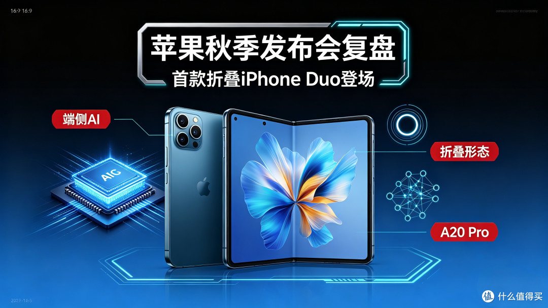 苹果秋季发布会复盘:首款折叠iPhone Duo登场,端侧AI全面落地