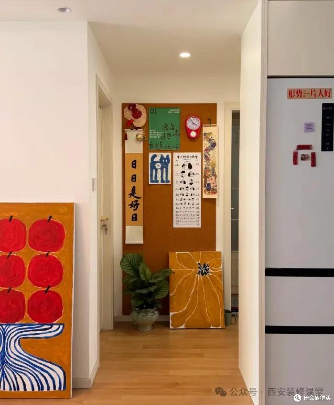 家里最难看那几处,毛毡板一贴就救回来
