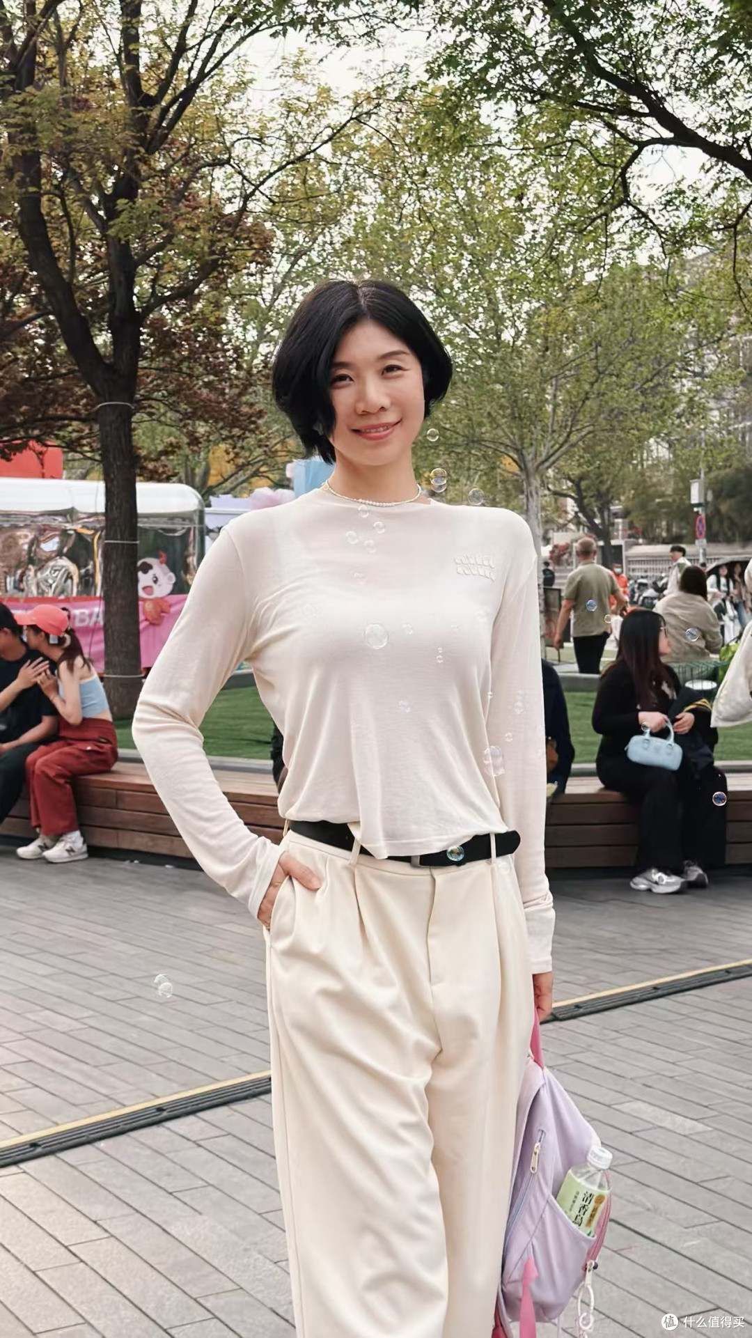 40+想松弛又显瘦,就穿西裤+针织衫