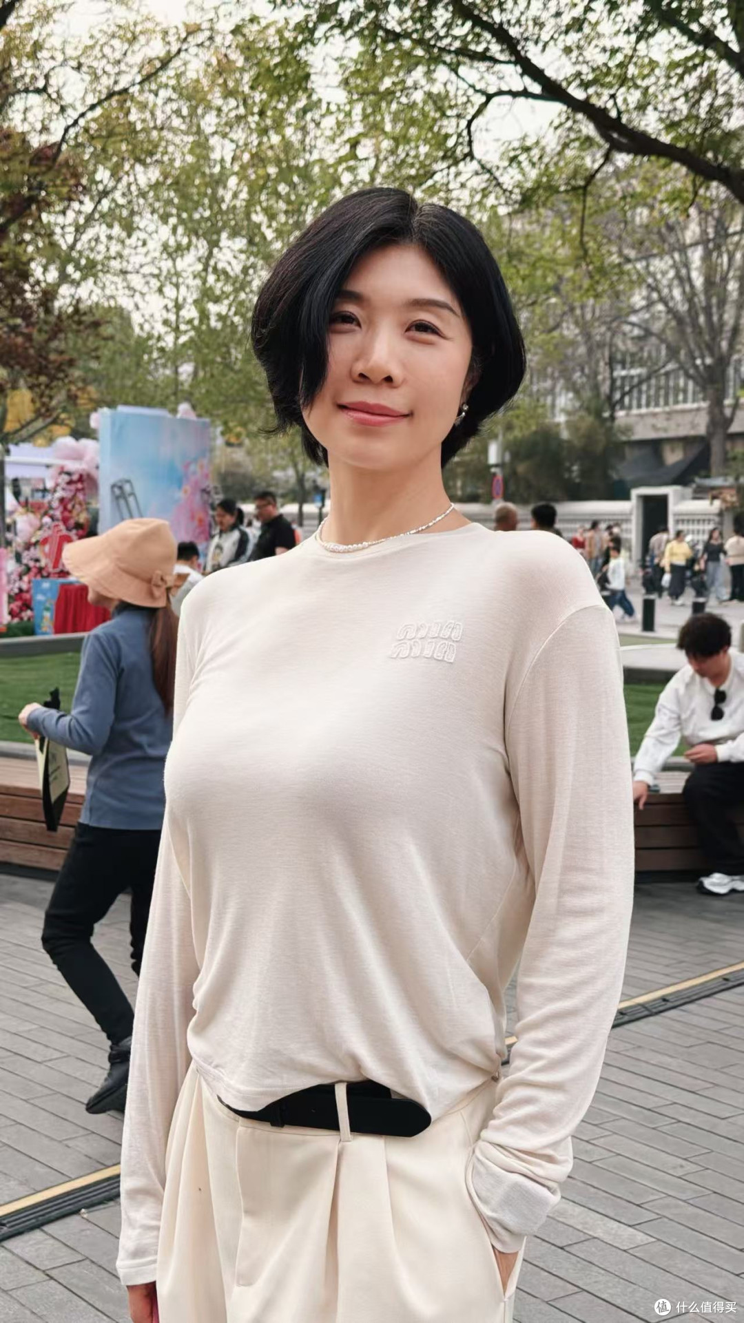 40+想松弛又显瘦,就穿西裤+针织衫