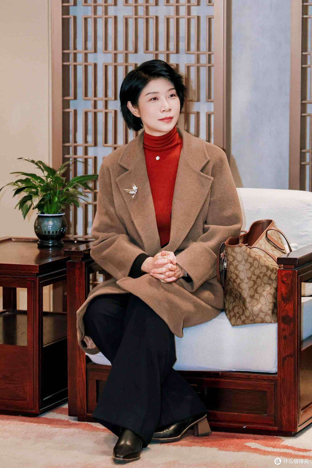 40+想松弛又显瘦,就穿西裤+针织衫