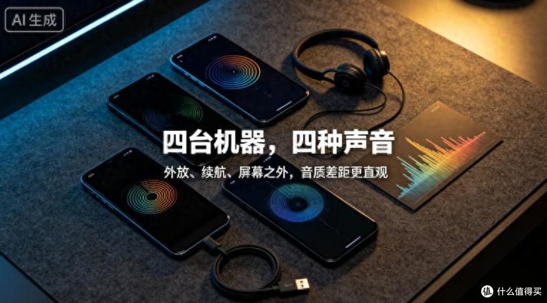2000元价位!四台手机,插耳机听歌差距比跑分大得多