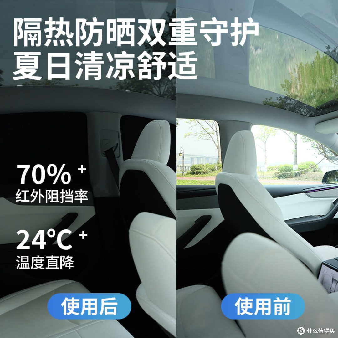 特麦T7天窗遮阳帘+侧窗隐私帘实测:特斯拉夏日实用配件