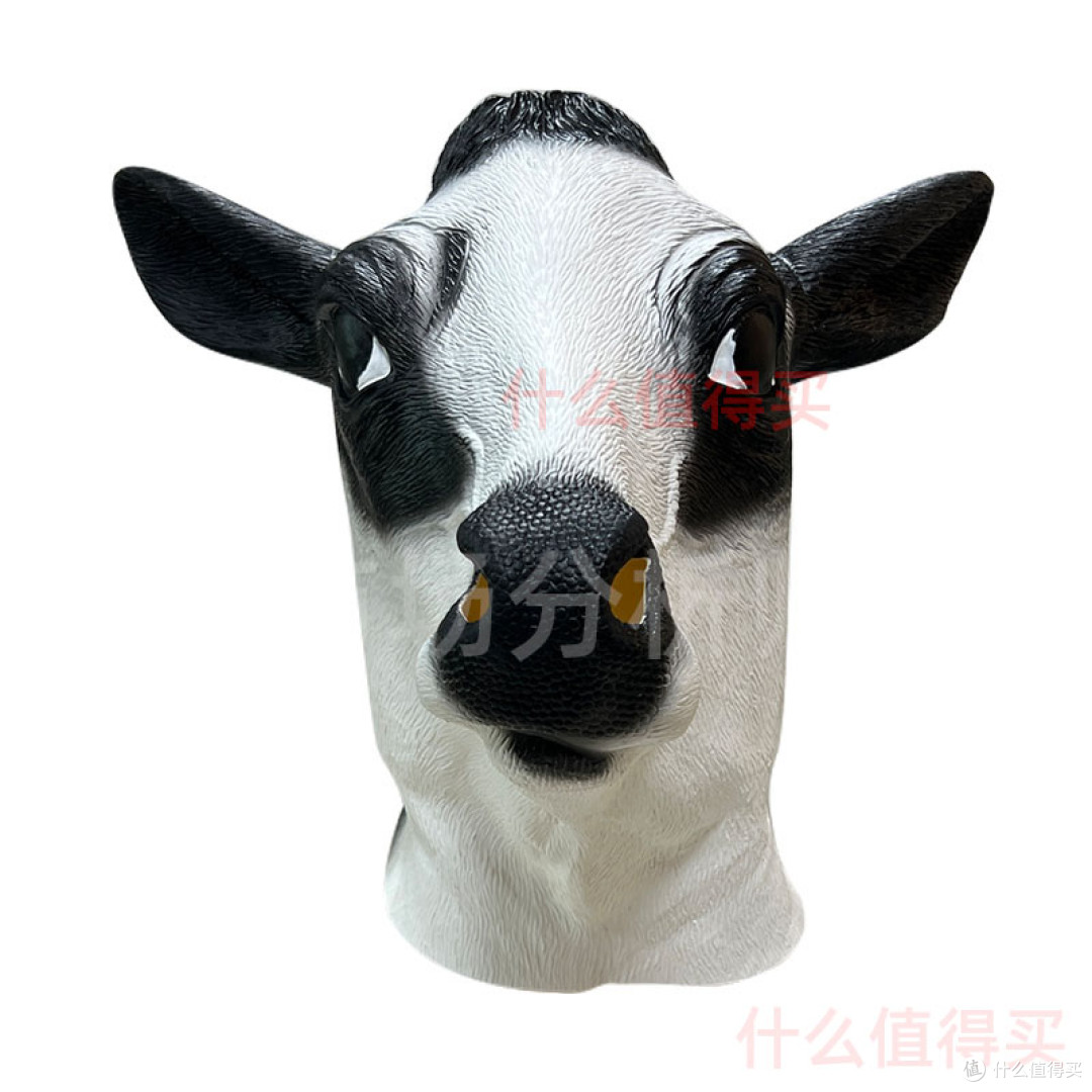 【万圣节整活神器】奶牛乳胶头套,派对出场直接引爆全场!