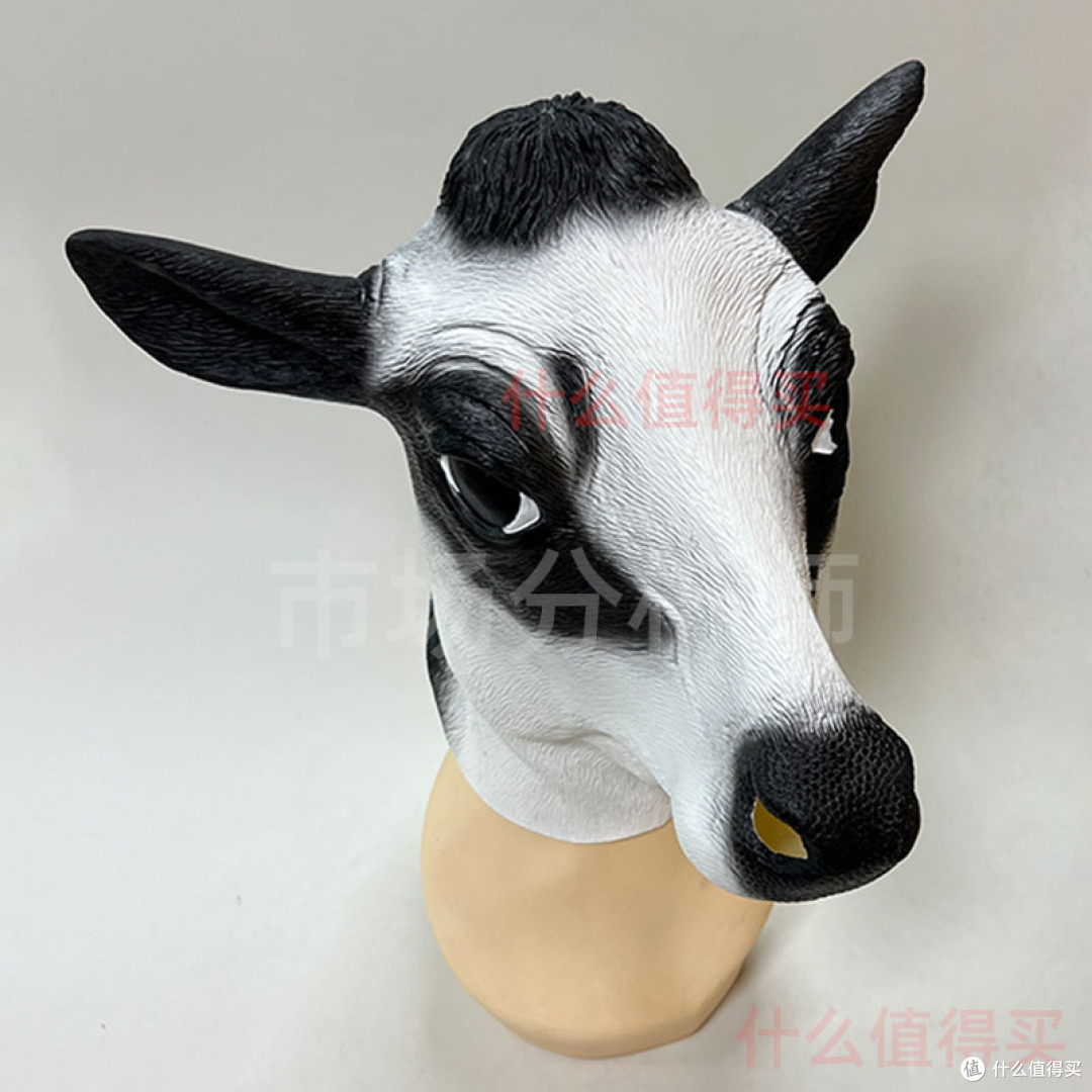 【万圣节整活神器】奶牛乳胶头套,派对出场直接引爆全场!