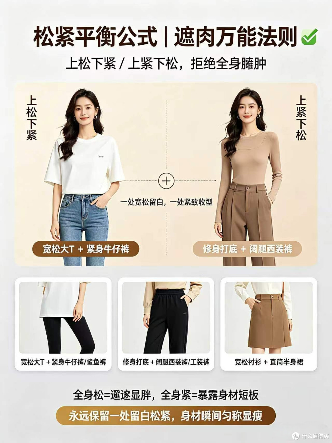 万能基础款穿搭公式|普通衣服穿出高级感✨