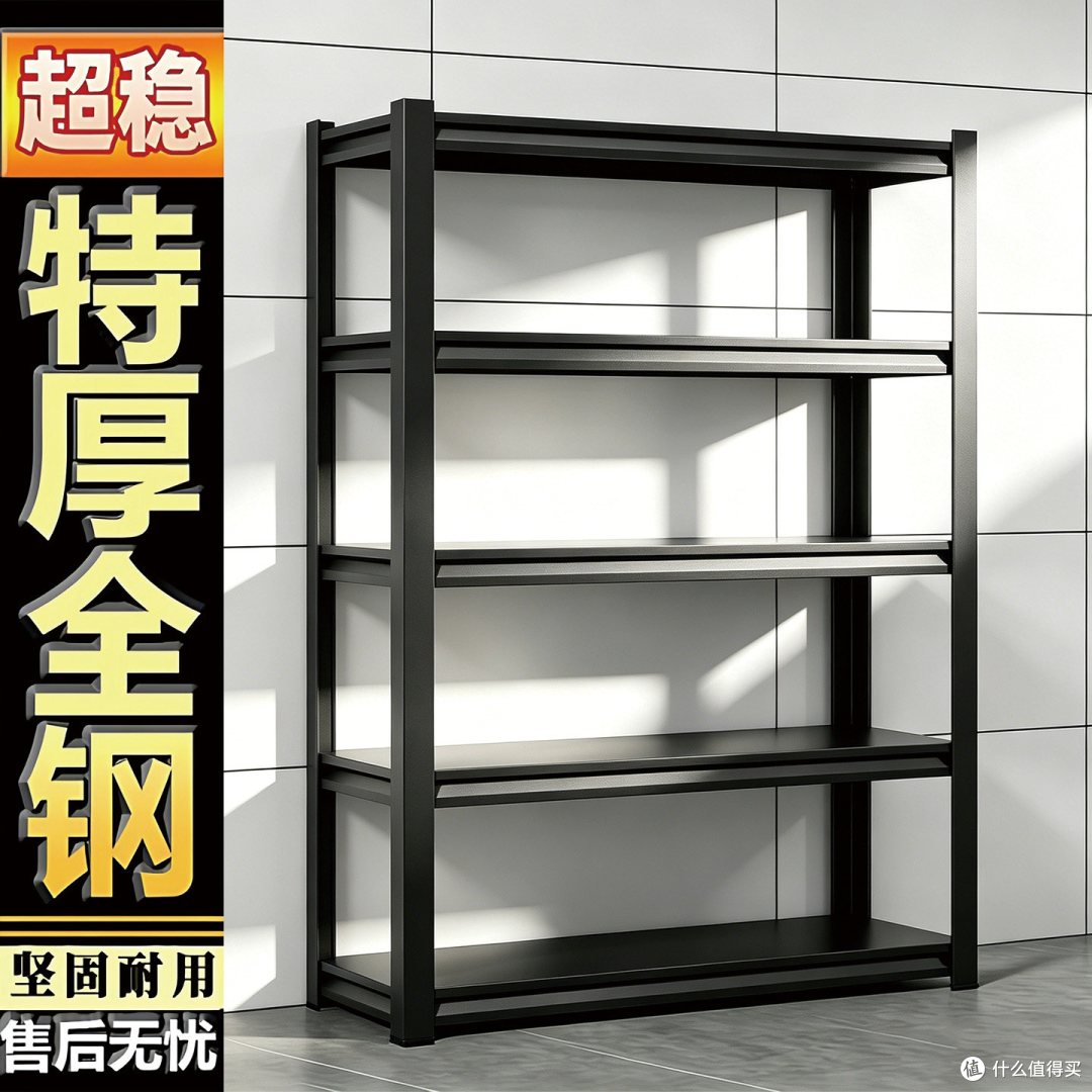 喜班龙家用货架置物架多层收纳架落地快递仓库阳台超市碳钢置物架