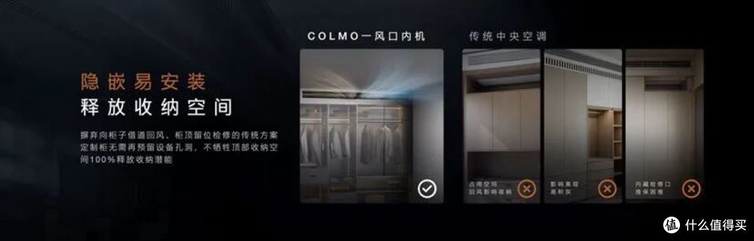 一风口内机与传统多风口中央空调对比