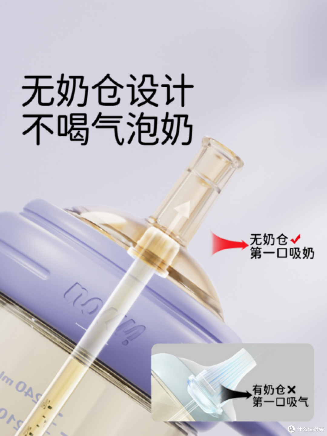 NOURI诺利 吸管奶瓶：直吸嘴配置