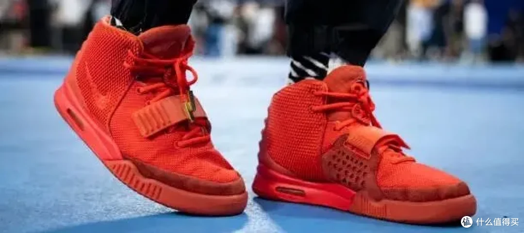 June 04: A pair of Nike Air Yeezy 2 Red October X Kanye West valued at over AUD$30,000 is seen during SNEAKERLAND 2.0 at RAC Arena on June 4, 2022 in...