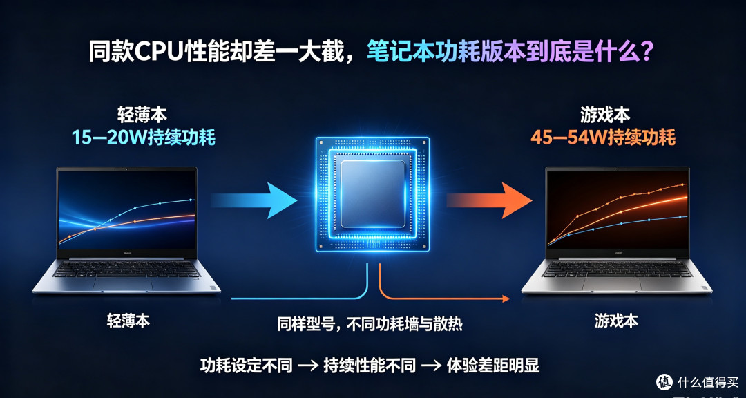 笔记本CPU为什么要分功耗版本?同样型号性能差距居然这么大