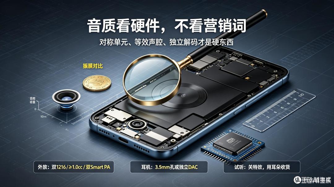 小黄标旗舰听个响?2026年3个手机音质谎言,真相揭秘