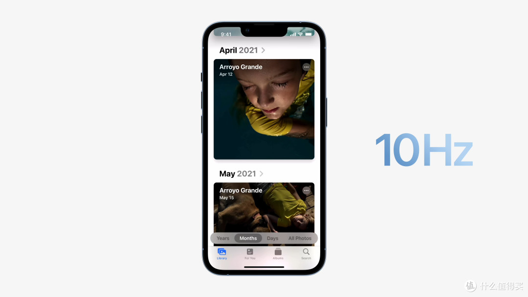 ProMotion 自适应刷新率，静止时最低可到 10Hz｜图源：Apple 新闻稿