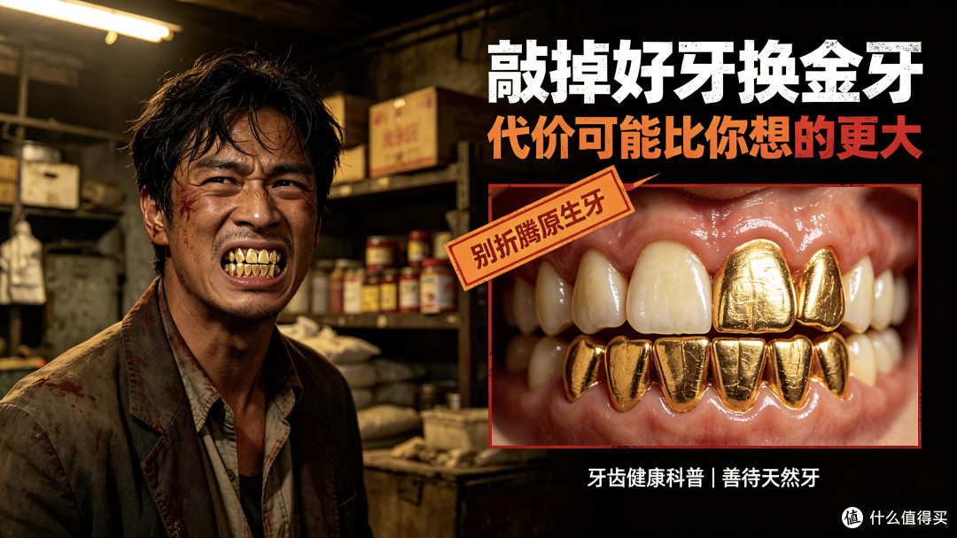 穷人乍富之后,非要用“包金牙”把一口好牙毁掉
