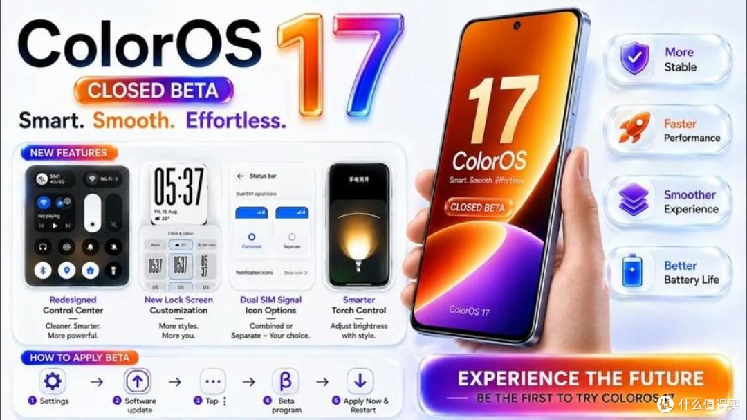 ColorOS 17内测月底开启!你的机型还能吃上新版系统吗