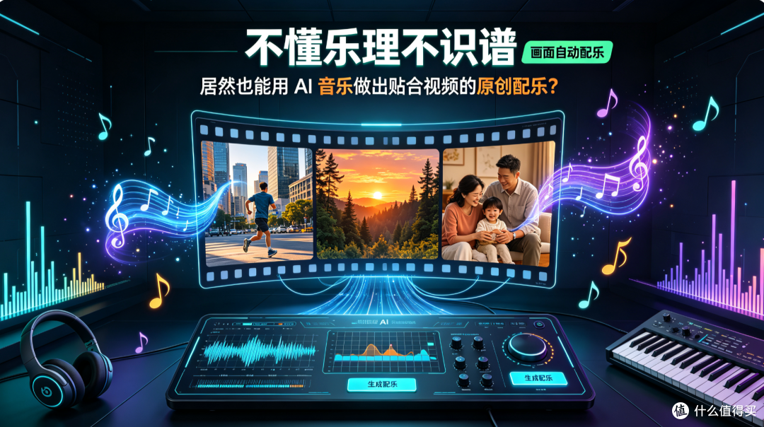 不懂乐理不识谱,居然也能用 AI 音乐做出贴合视频的原创配乐?