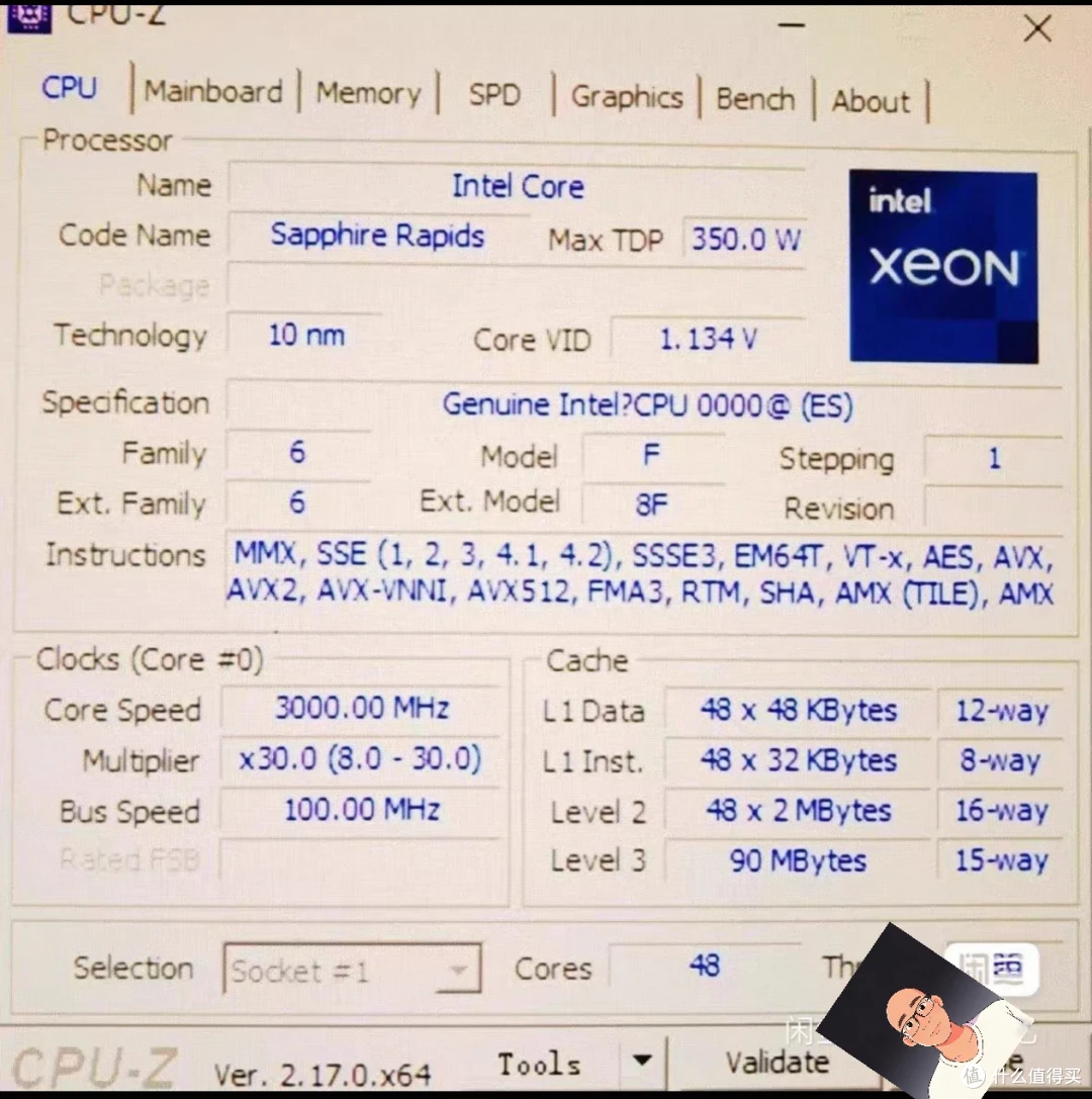 Intel QYPG 9468 ES CPU参数图片