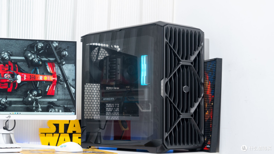 可变风冷:9850X3D+ROG STRIX X870E-E NEO+酷冷HAF II 500装机
