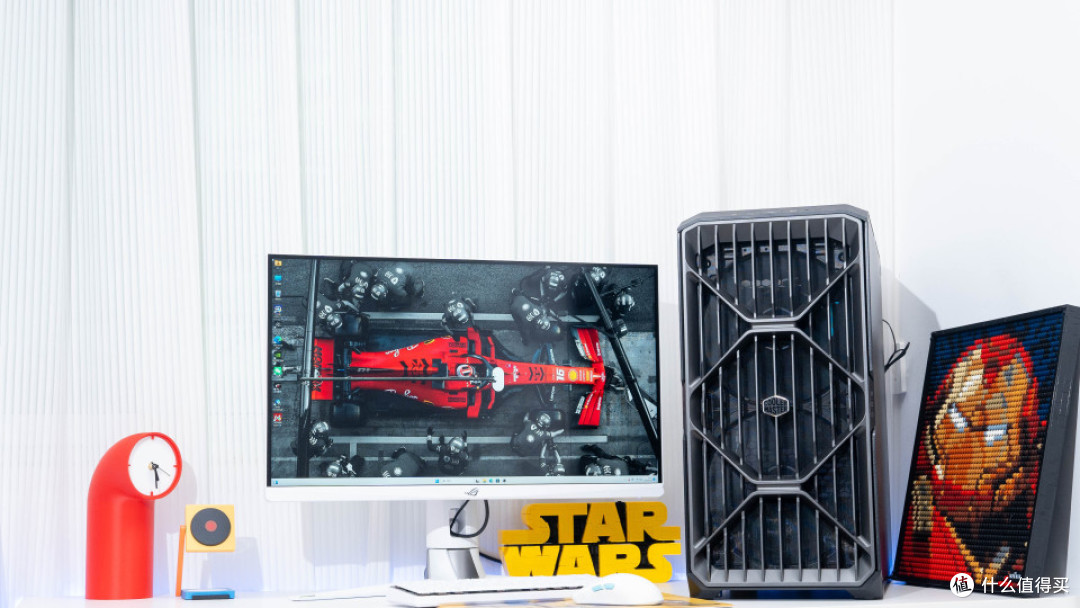 可变风冷:9850X3D+ROG STRIX X870E-E NEO+酷冷HAF II 500装机