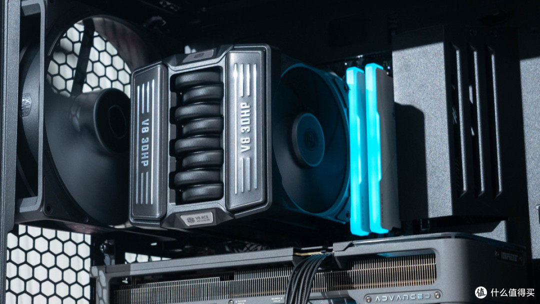可变风冷:9850X3D+ROG STRIX X870E-E NEO+酷冷HAF II 500装机