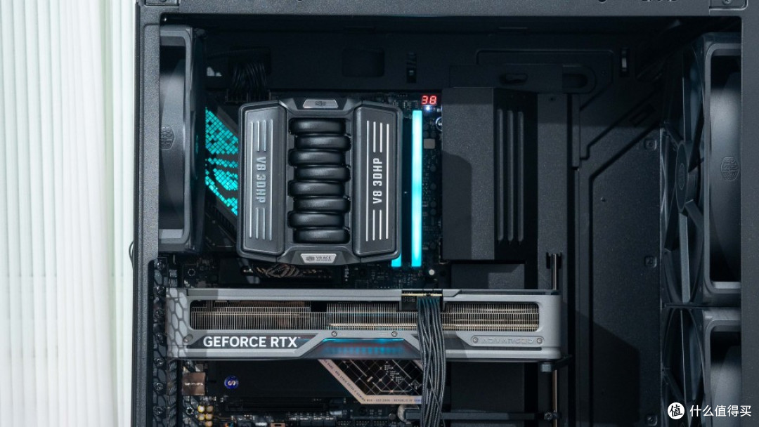 可变风冷:9850X3D+ROG STRIX X870E-E NEO+酷冷HAF II 500装机