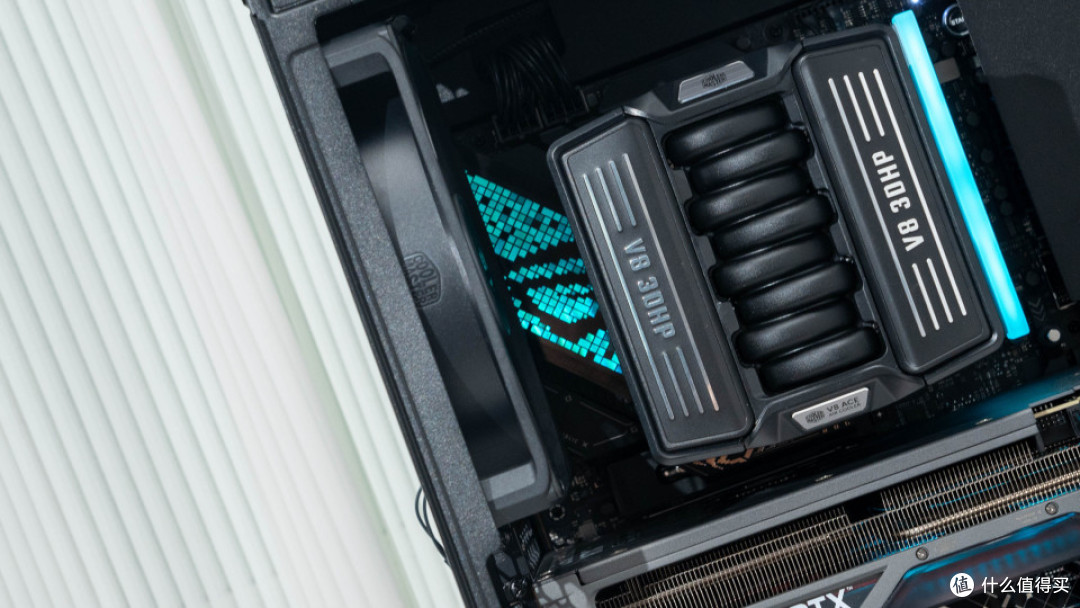 可变风冷:9850X3D+ROG STRIX X870E-E NEO+酷冷HAF II 500装机