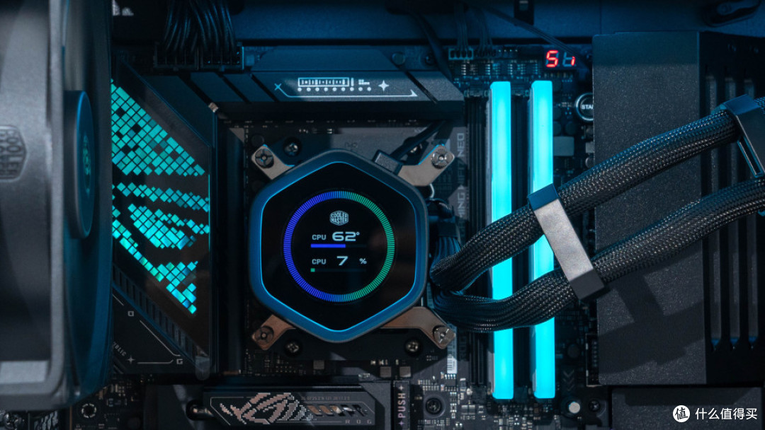 可变风冷:9850X3D+ROG STRIX X870E-E NEO+酷冷HAF II 500装机