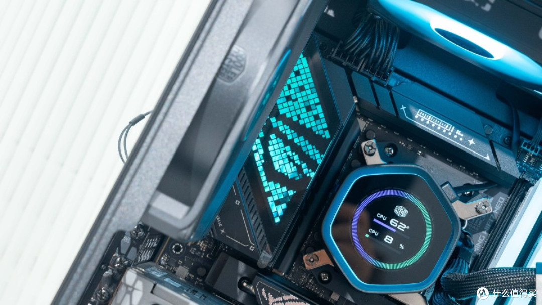 可变风冷:9850X3D+ROG STRIX X870E-E NEO+酷冷HAF II 500装机