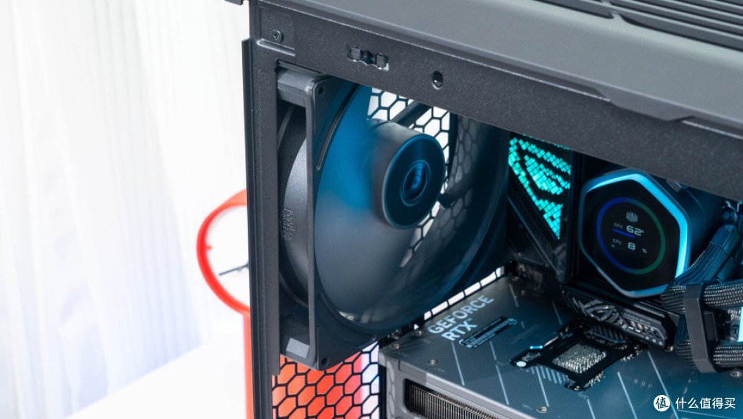 可变风冷:9850X3D+ROG STRIX X870E-E NEO+酷冷HAF II 500装机
