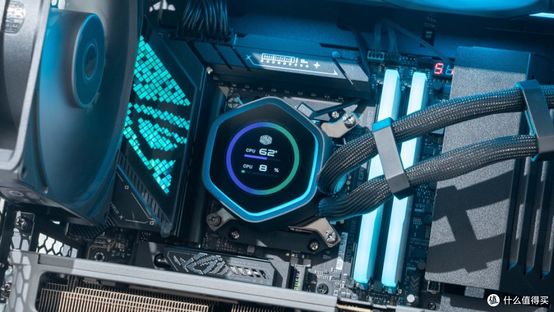 可变风冷:9850X3D+ROG STRIX X870E-E NEO+酷冷HAF II 500装机