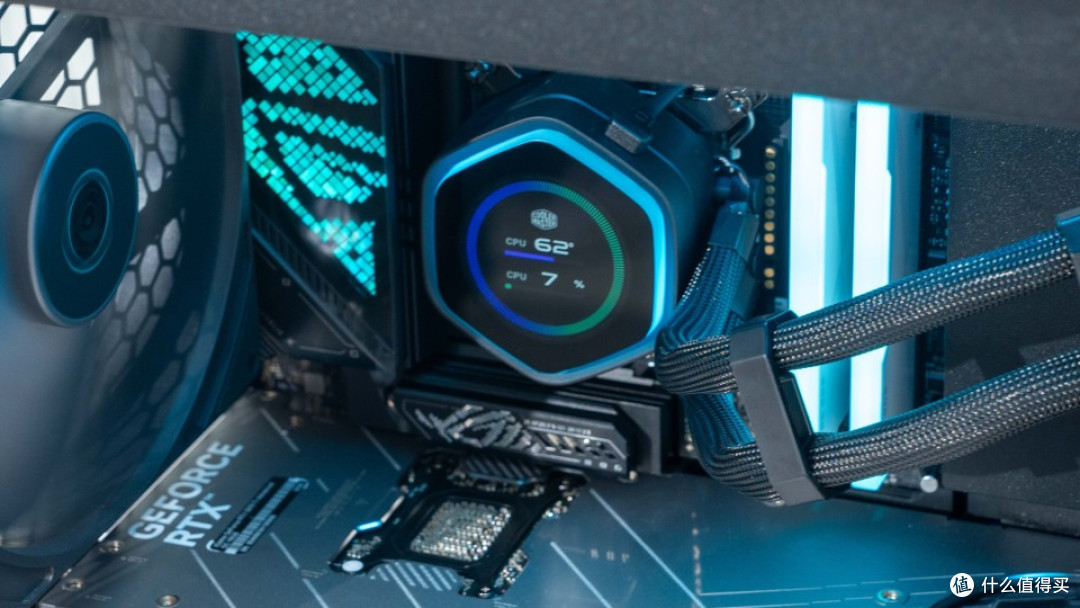 可变风冷:9850X3D+ROG STRIX X870E-E NEO+酷冷HAF II 500装机