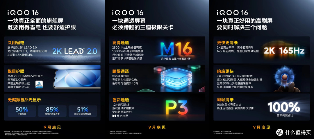 2K+165Hz!iQOO16官宣:9月29日,正式开售
