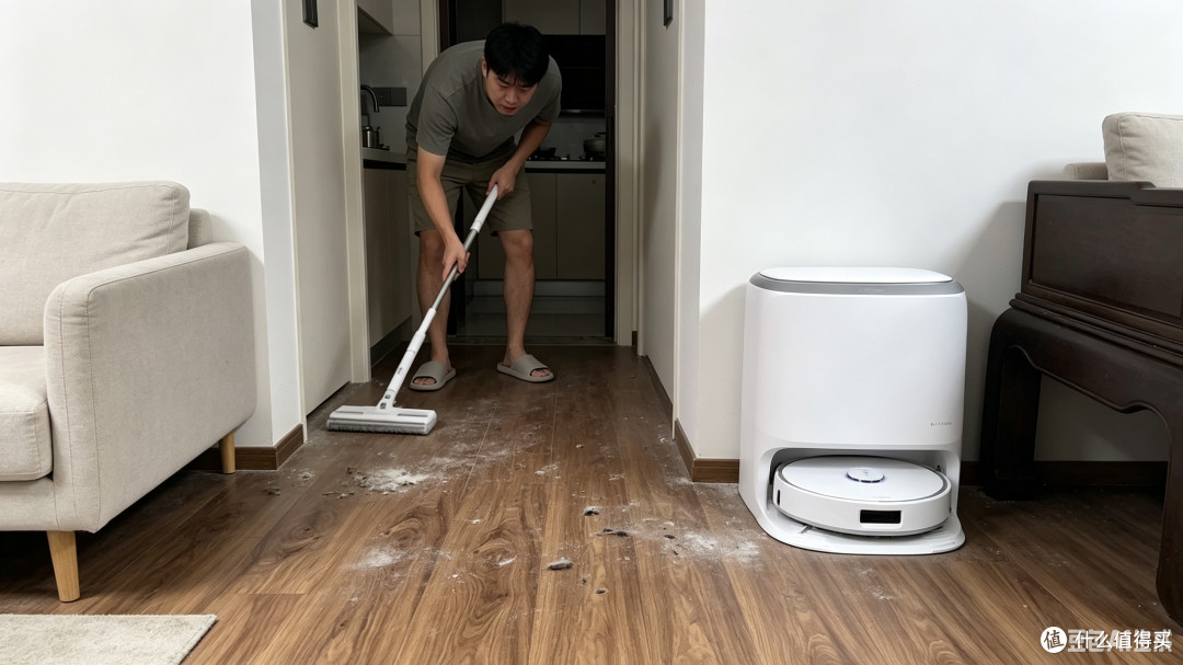 光脚自由看云鲸｜独居男生第一台扫地机，云鲸J6热水箱版真实体验